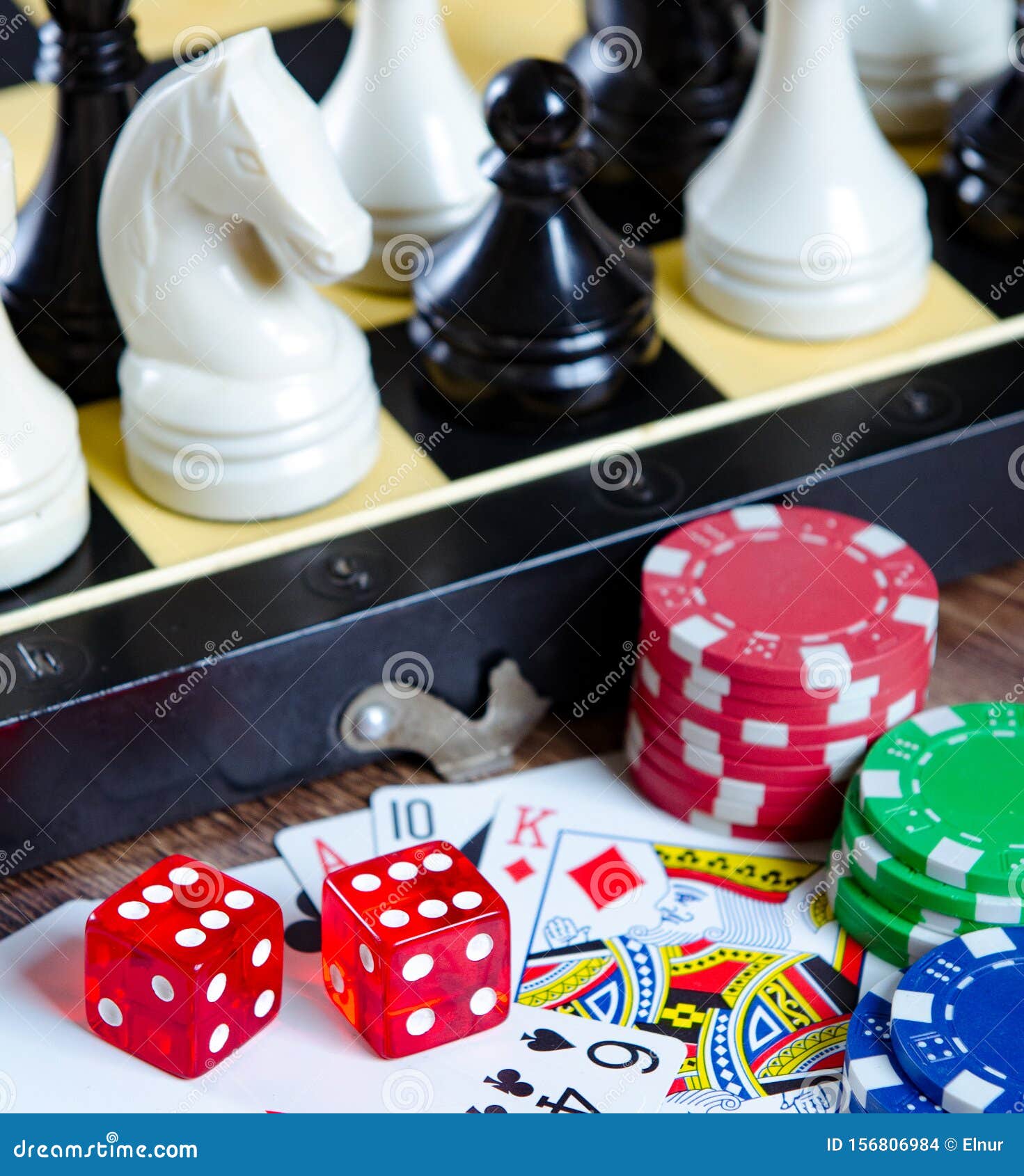 Chess and Other Gaming Accessories Stock Photo Image of chip,