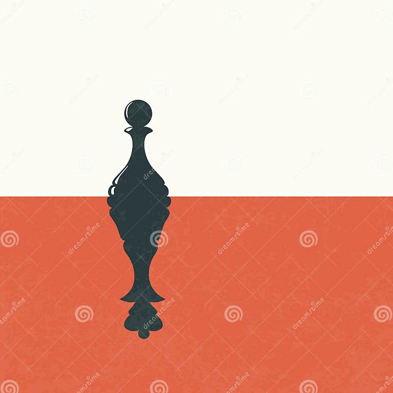 The Chess Pawn Becomes A Queen Chess Concept Background Vector Stock Vector Illustration Of