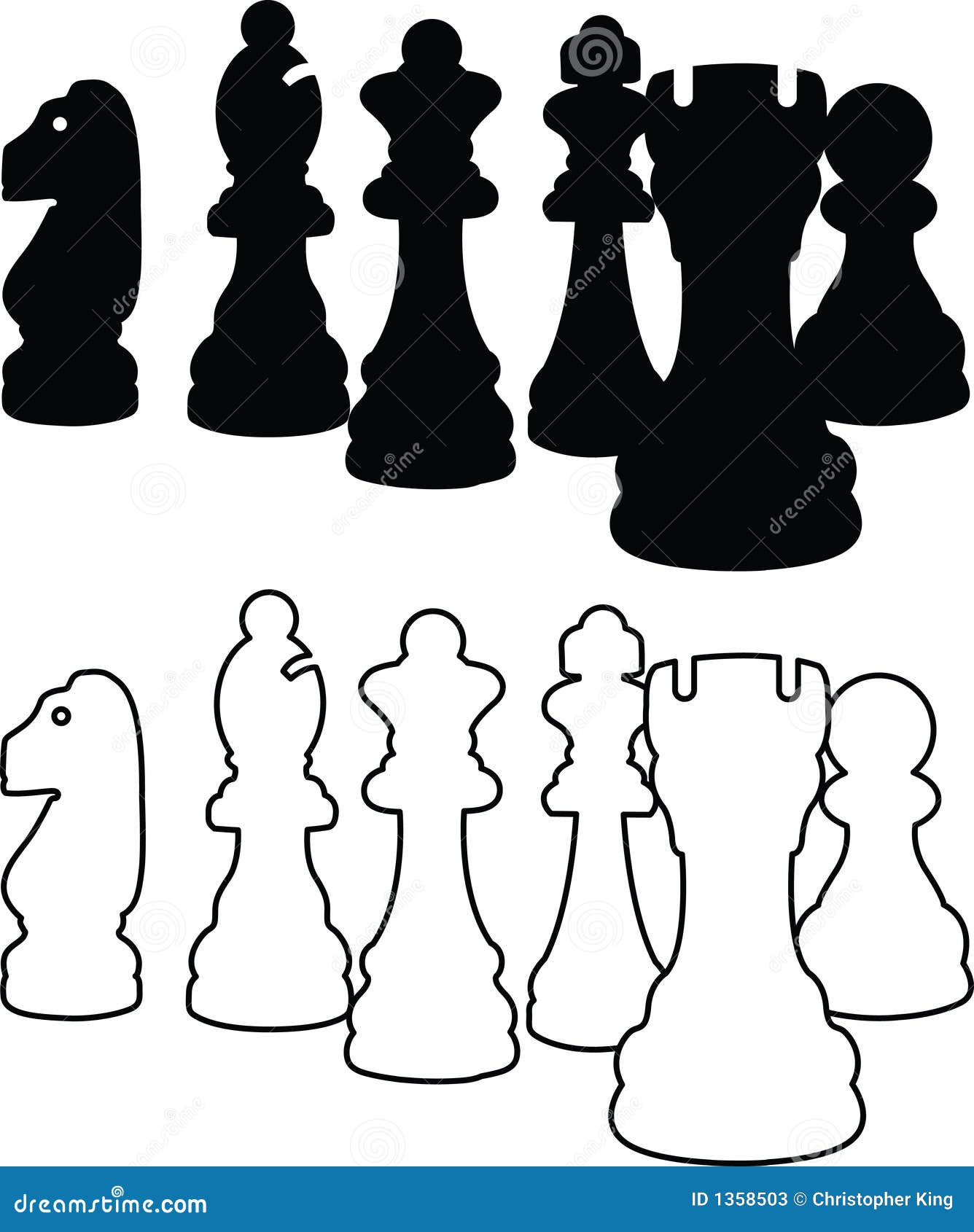 Chess game pieces icons set Royalty Free Vector Image