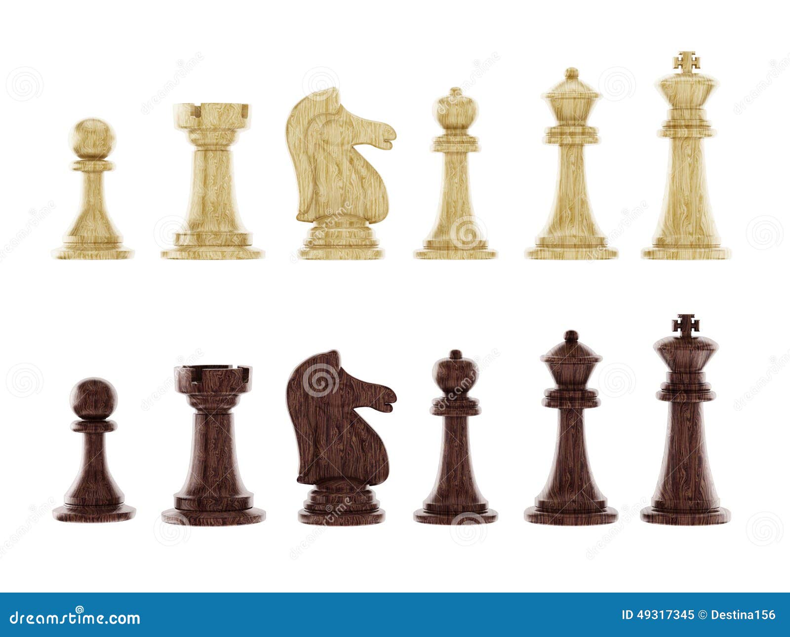Chess pieces stock illustration. Illustration of objects - 49317345