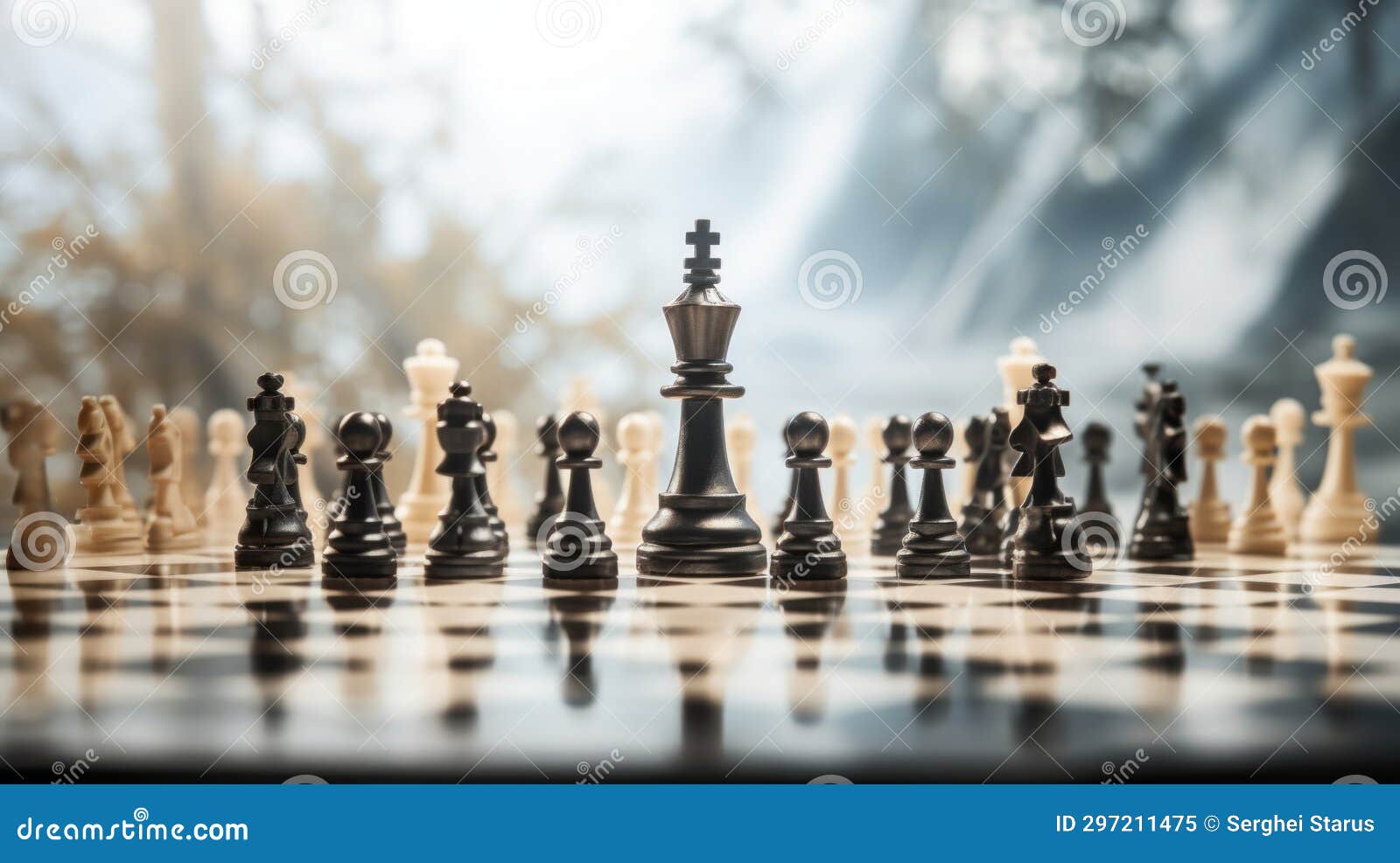 Chess queen on chessboard AI Generated 24118842 Stock Photo at