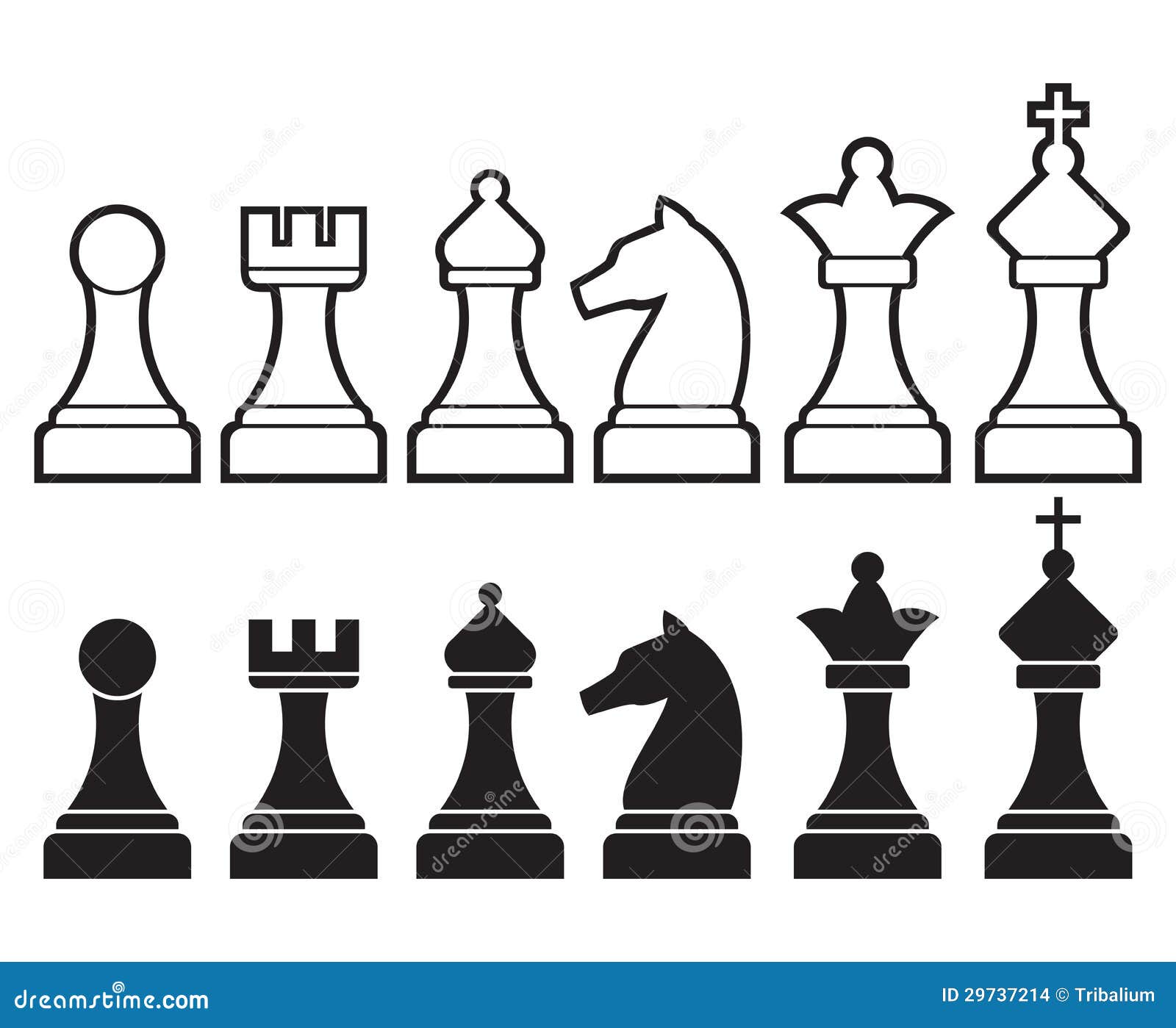 Chess game piece scribble Royalty Free Vector Image