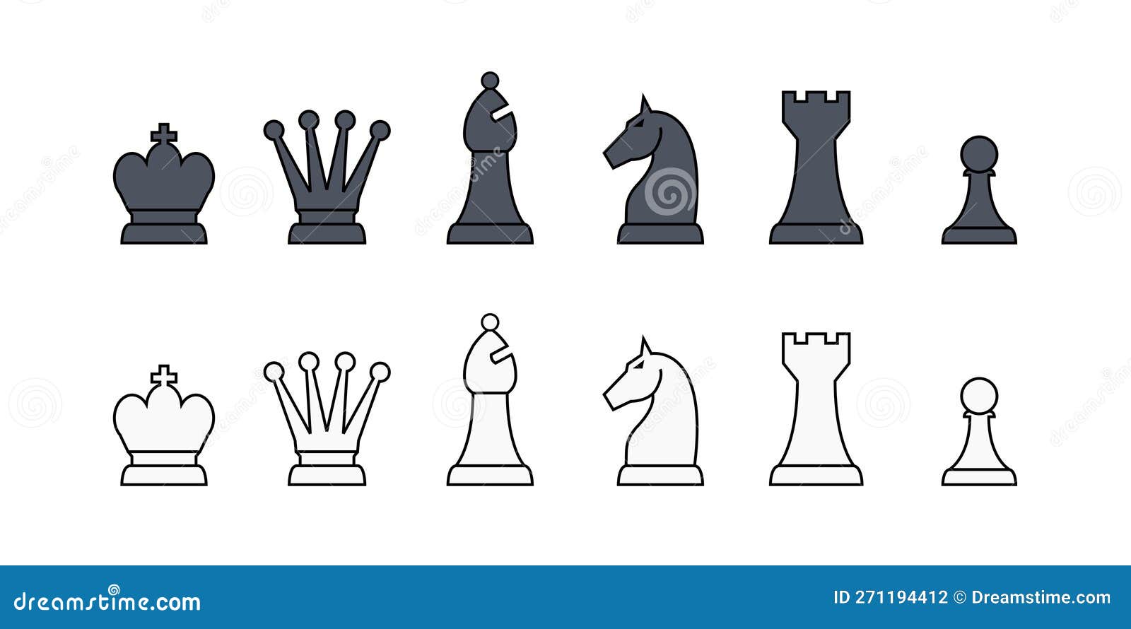 Chess pieces - Free gaming icons