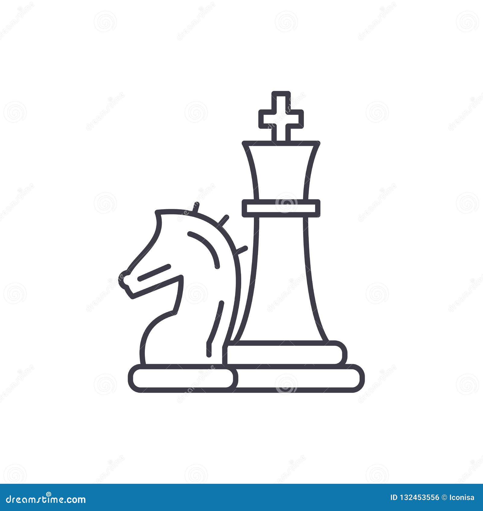 Hotel business chess concept Royalty Free Vector Image