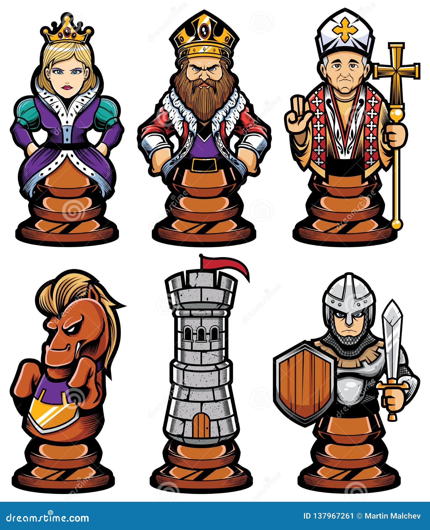 King and Queen as medieval characters : r/chess