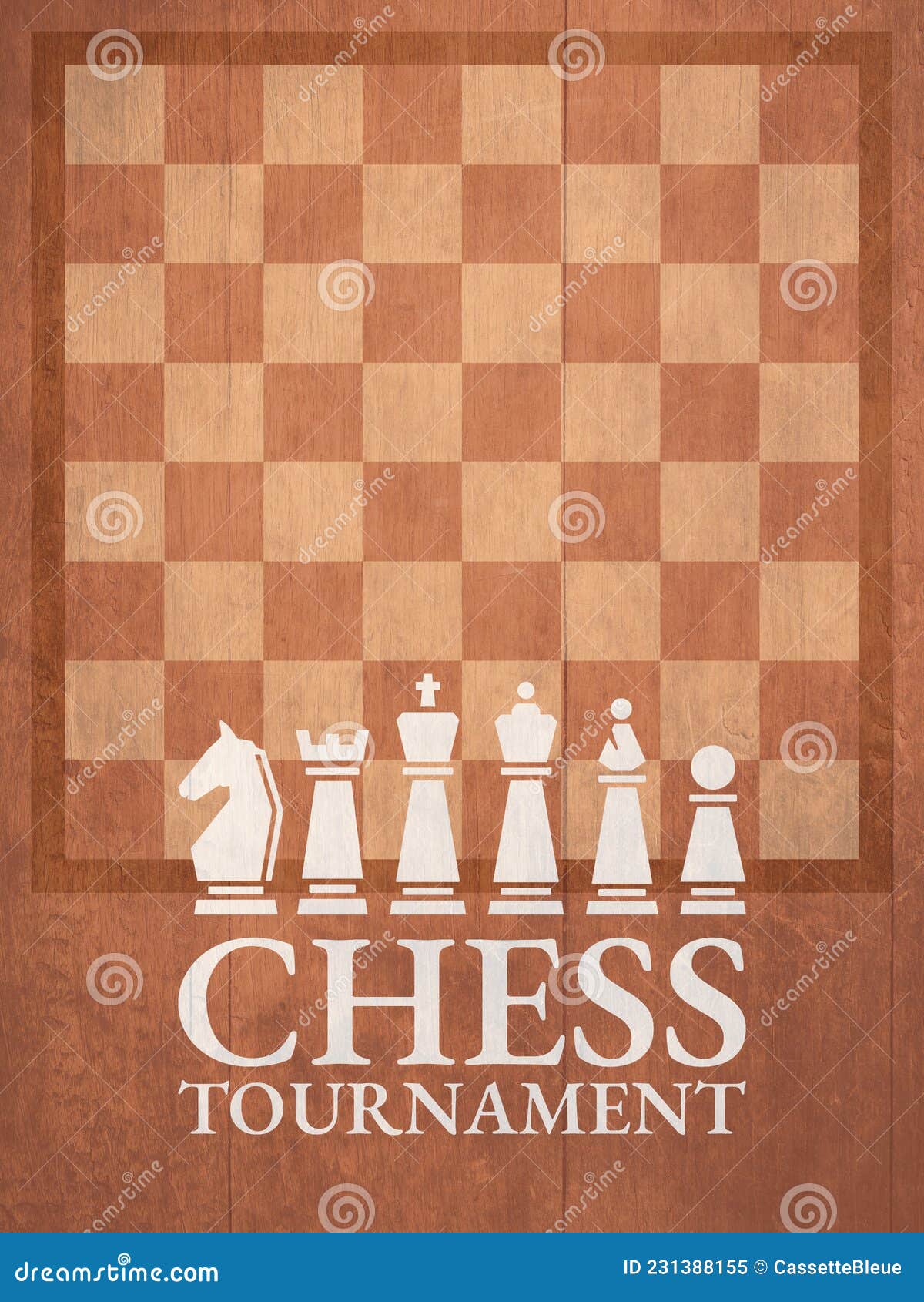 Chess Tournament Poster Design. Red and White outline pieces on black  background with piece name in typography. Old Vintage Style. Illustration  Artwor Stock Photo - Alamy