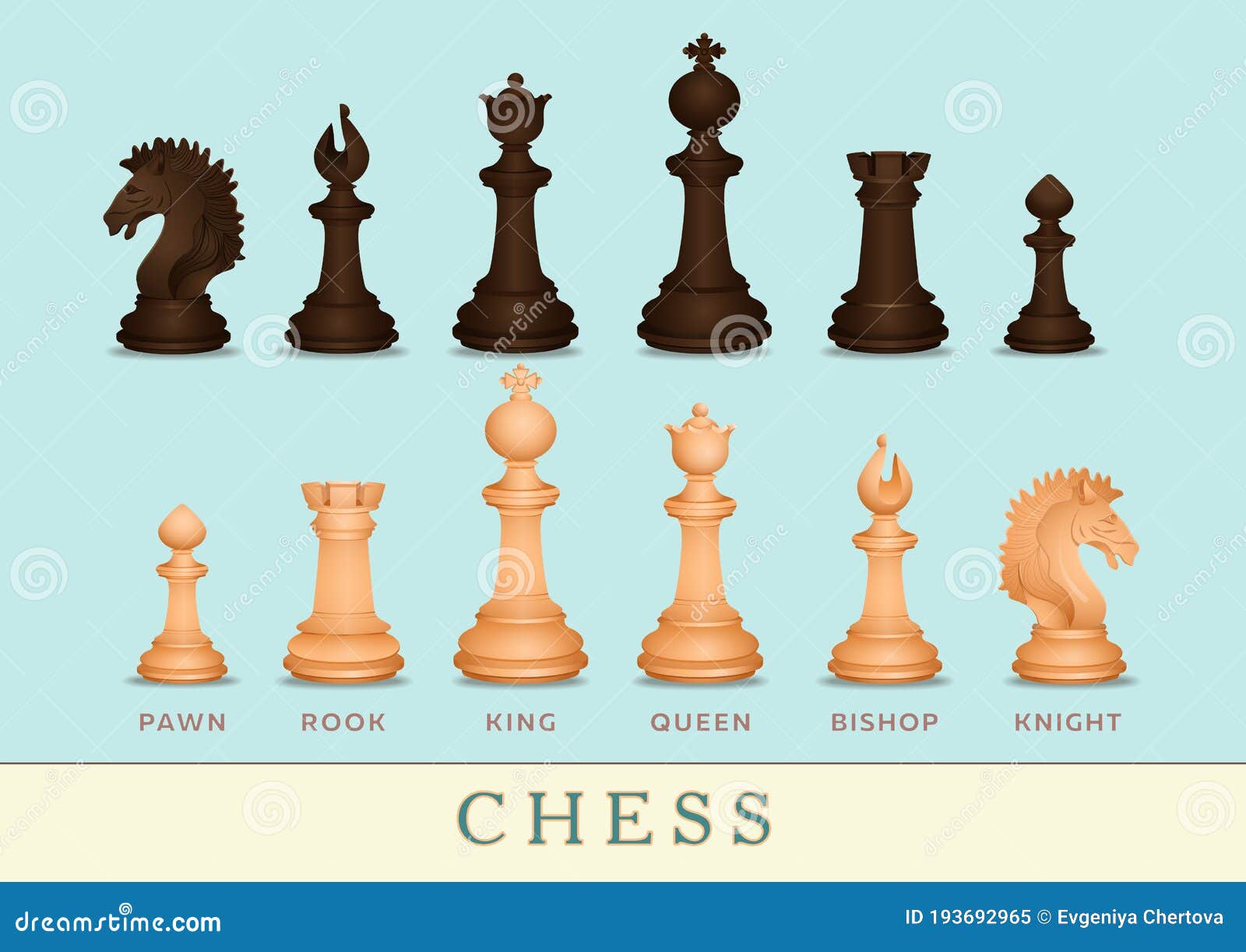 Chess Tournament Winner List With Chess Pieces Horizontal Oriented Template  Order Of Five Names Stock Illustration - Download Image Now - iStock