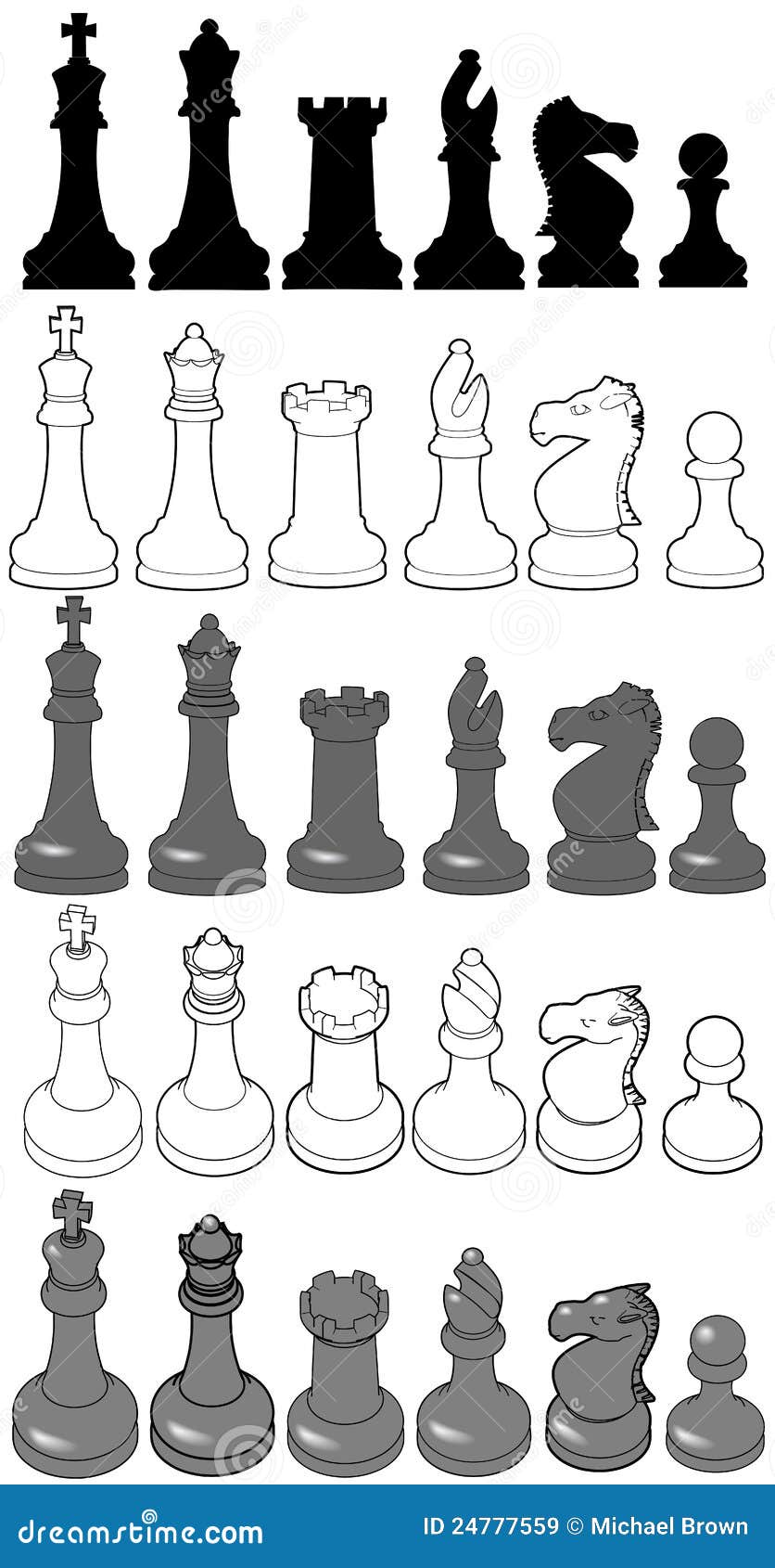 How to Draw a Chess Piece 