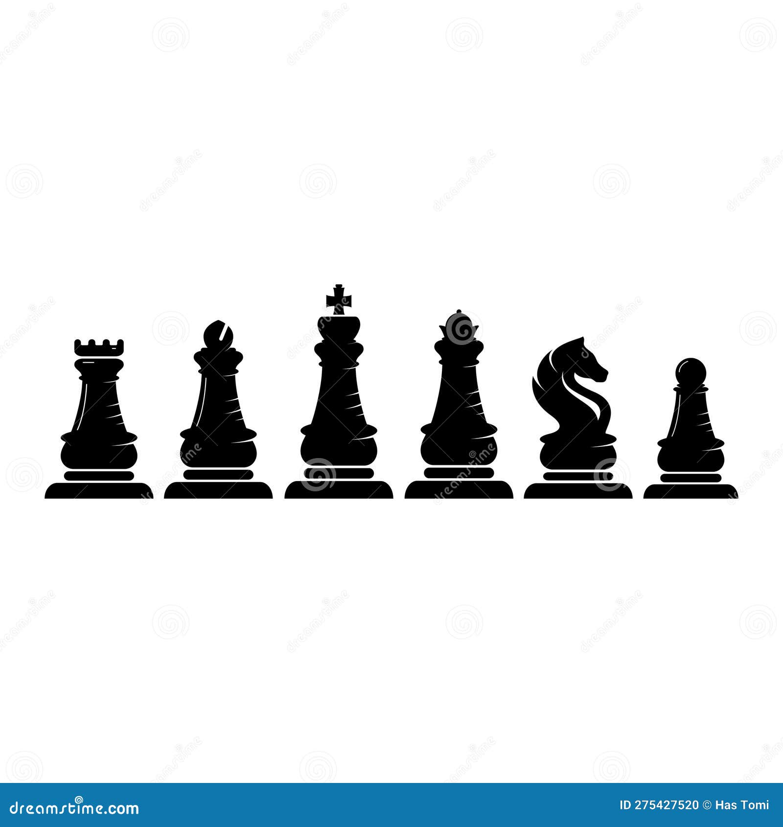 King And Pawn Chess Pieces - Gold And Silver Team Royalty-Free Stock ...