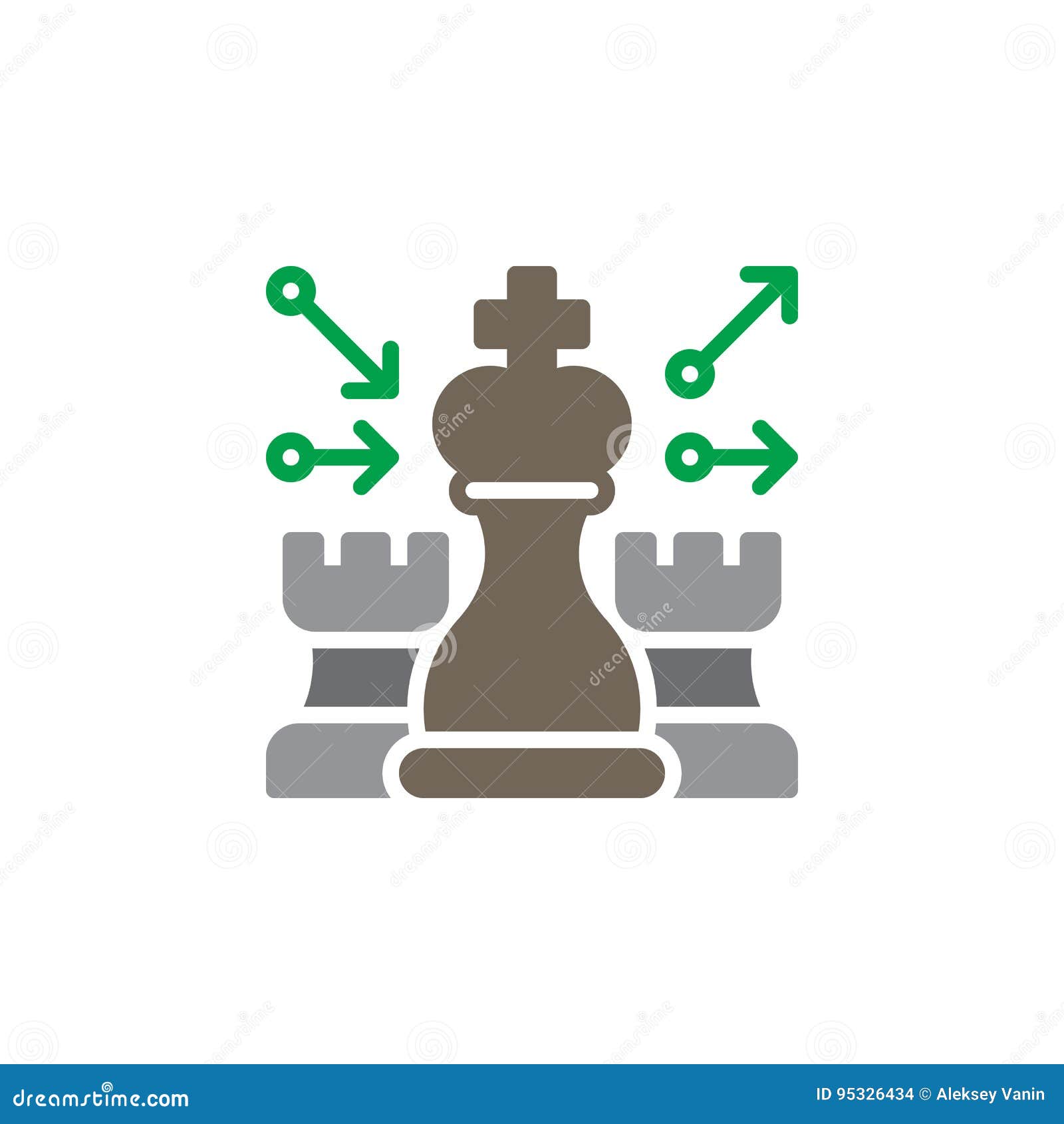 graphic, chess, Analysis, Business, line, strategy, set icon
