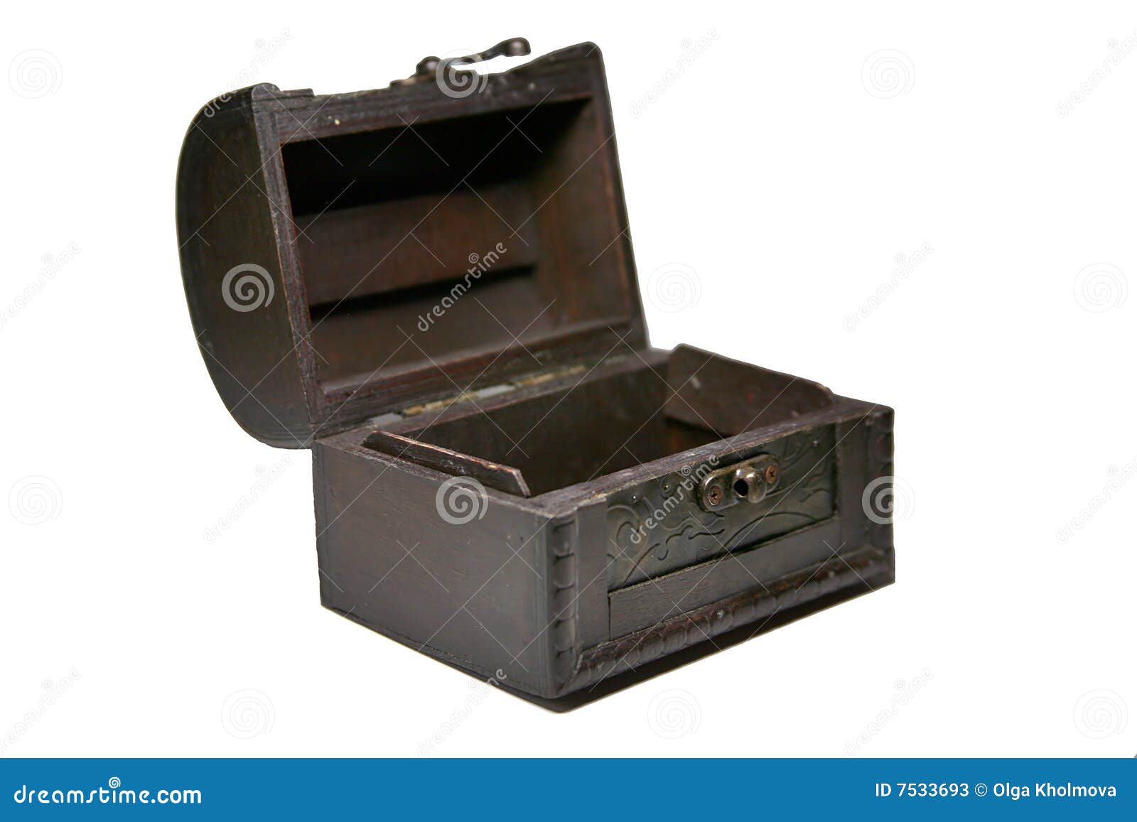 Chest stock image. Image of brown, wood, wooden, empty 7533693