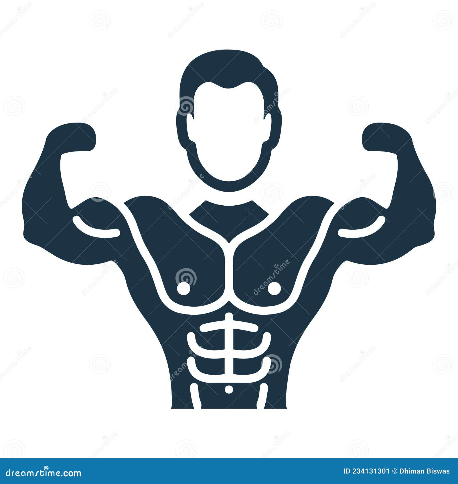 Chest, Muscles, Workout Icon. Simple Editable Vector Design Isolated on a  White Background Stock Illustration - Illustration of fitness, human:  234131301