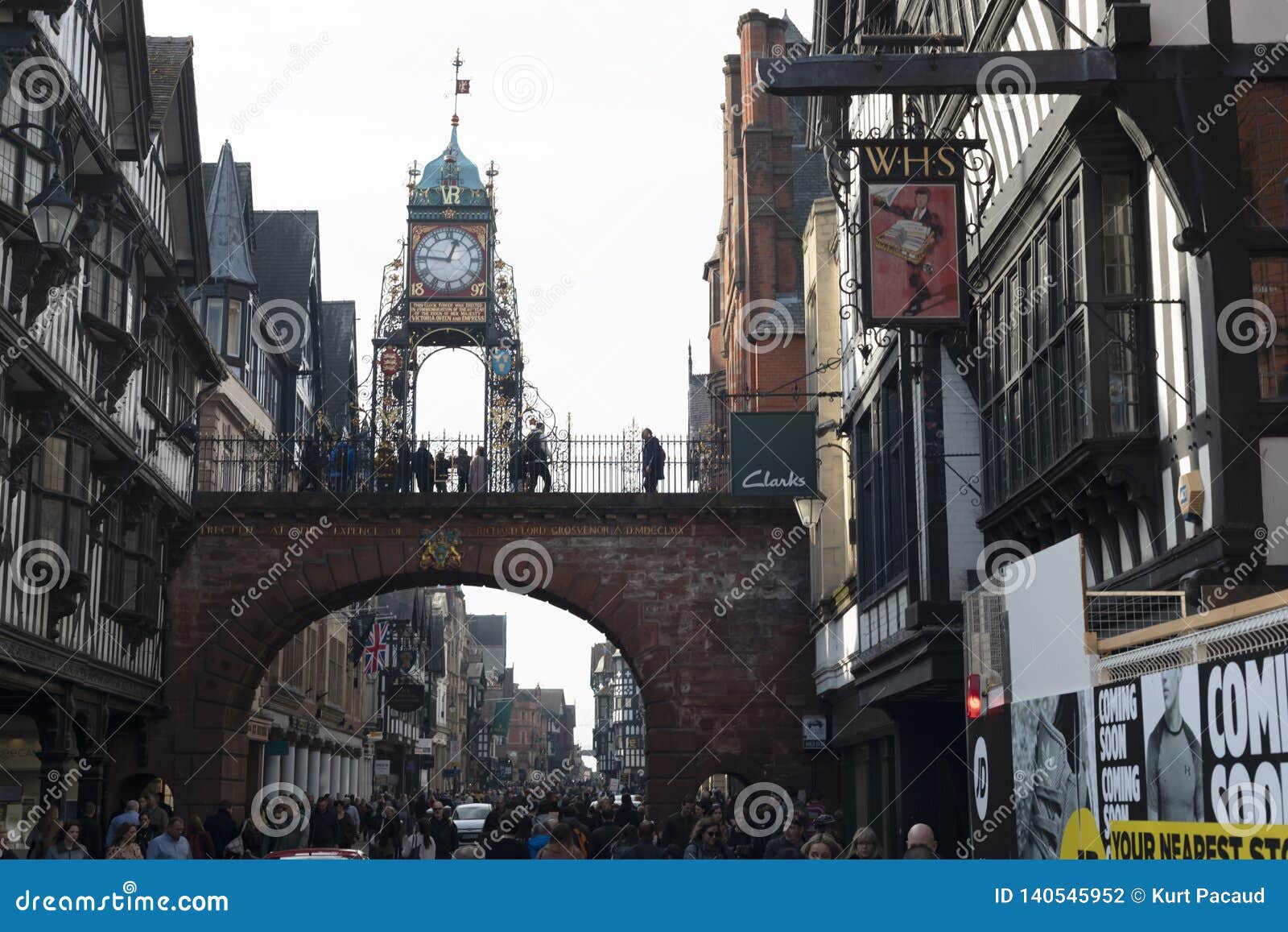 Iconic Clock Tower Of Chester Editorial 