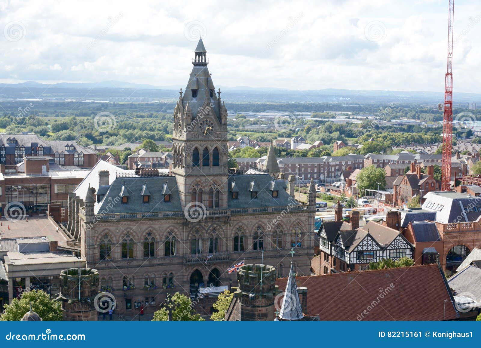 Chester Town Hall fotografia editoriale. Immagine di canne 82215161