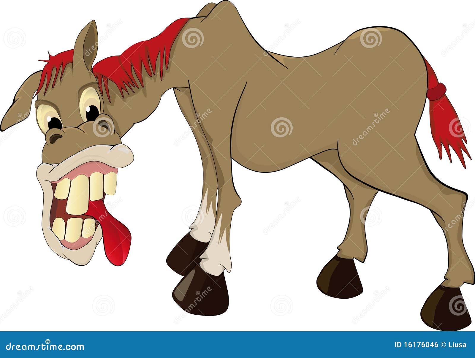 Cheval Ridicule Image libre de droits Image 16176046