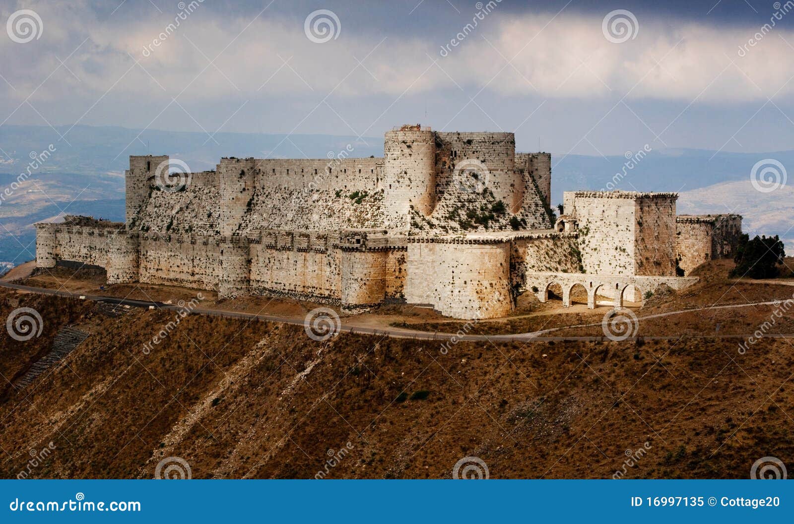 Retranchez-vous les chevaliers de DES de Krak (Al Hosn de kalaat) en Syrie.