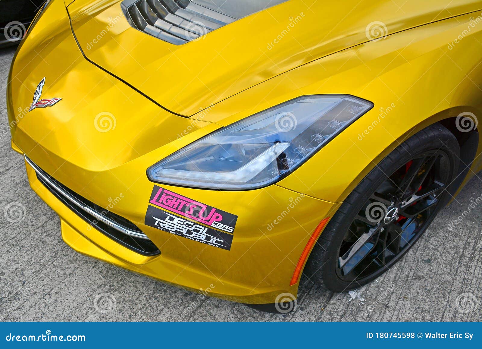 Chevrolet Corvette Stingray At Hot Import Nights Car Show In Pasig Philippines Editorial Stock Photo Image Of Night Business 180745598