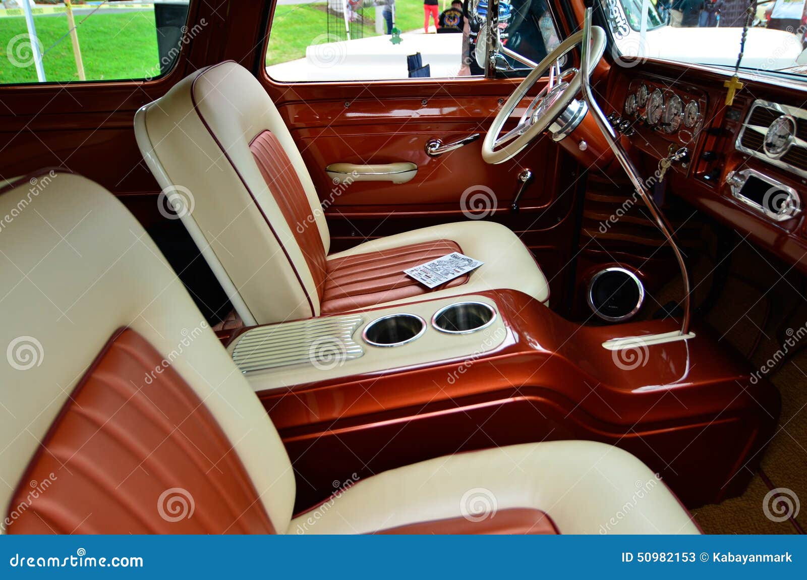 Luxurious vehicle interior stock image Image of profile