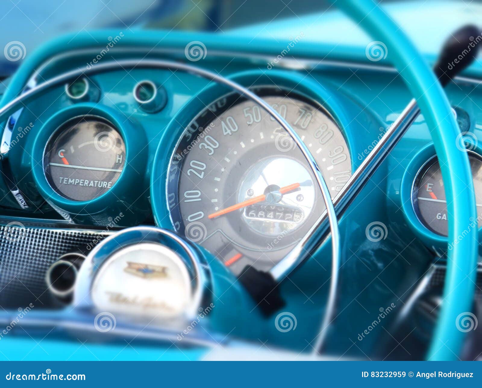 1957 Chevy Blue Interior Editorial Stock Image Image Of