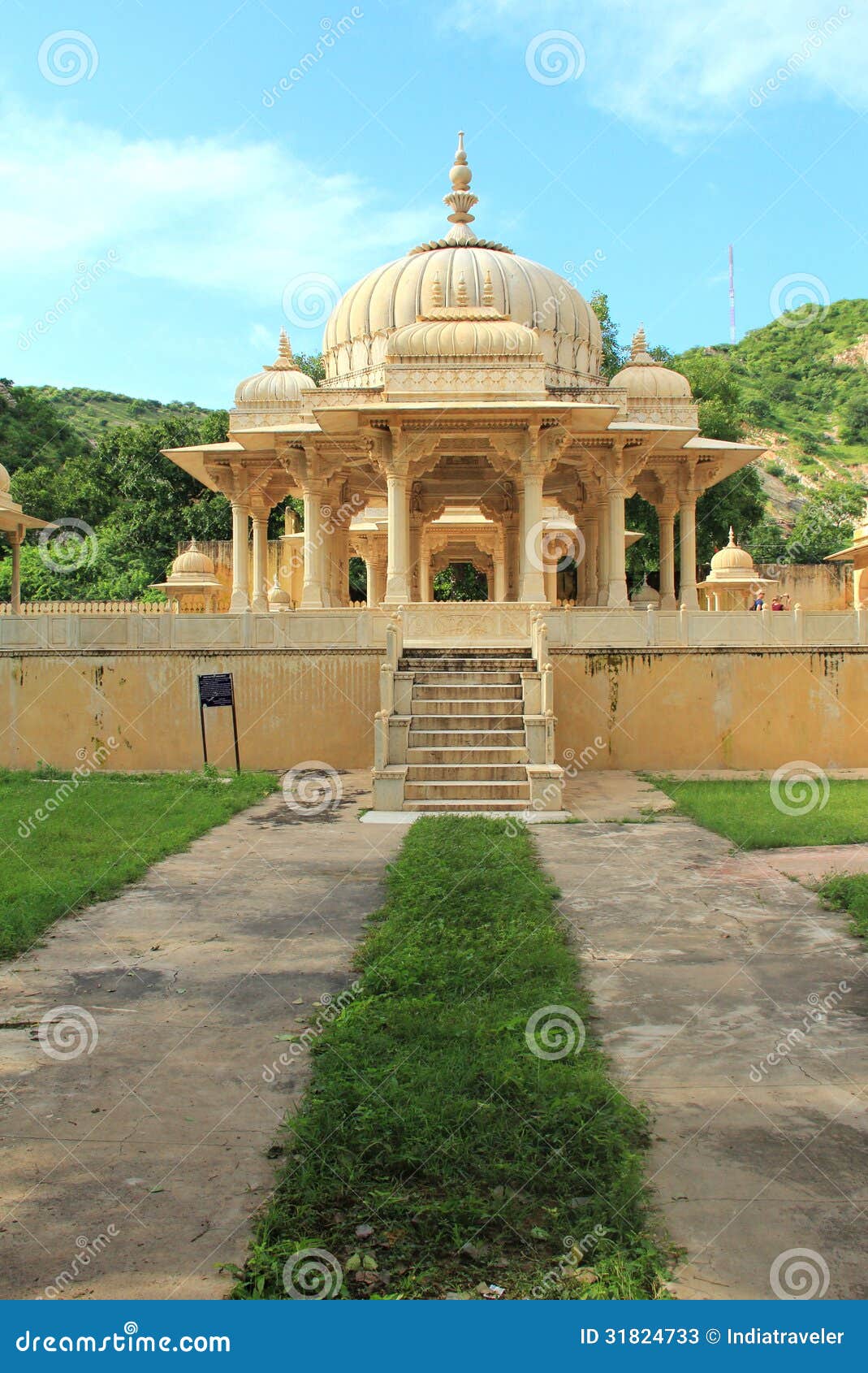 Chhatri Do Ki De Maharani Em Jaipur1. Imagem de Stock Imagem de