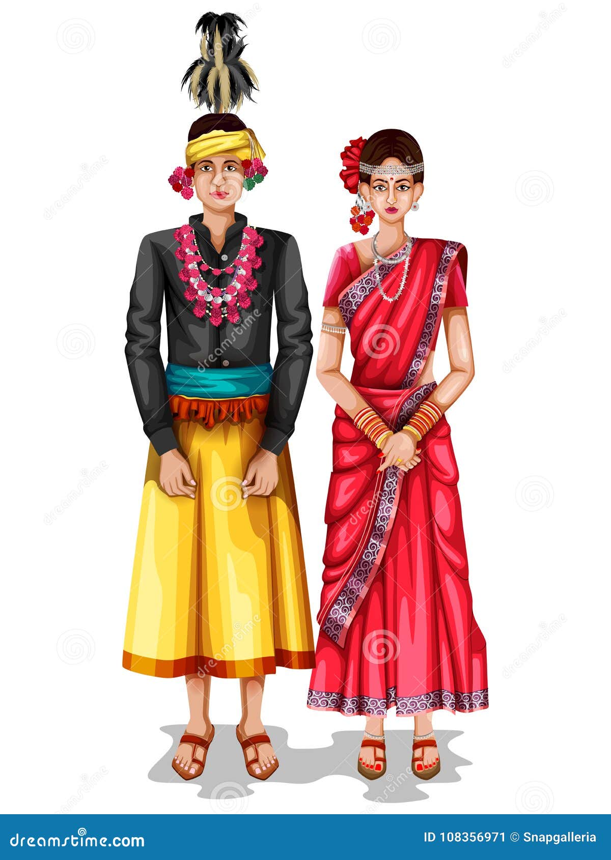 Chhattisgarhi Wedding Couple in Traditional Costume of Chhattisgarh ...