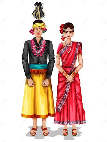 Chhattisgarhi Wedding Couple in Traditional Costume of Chhattisgarh ...