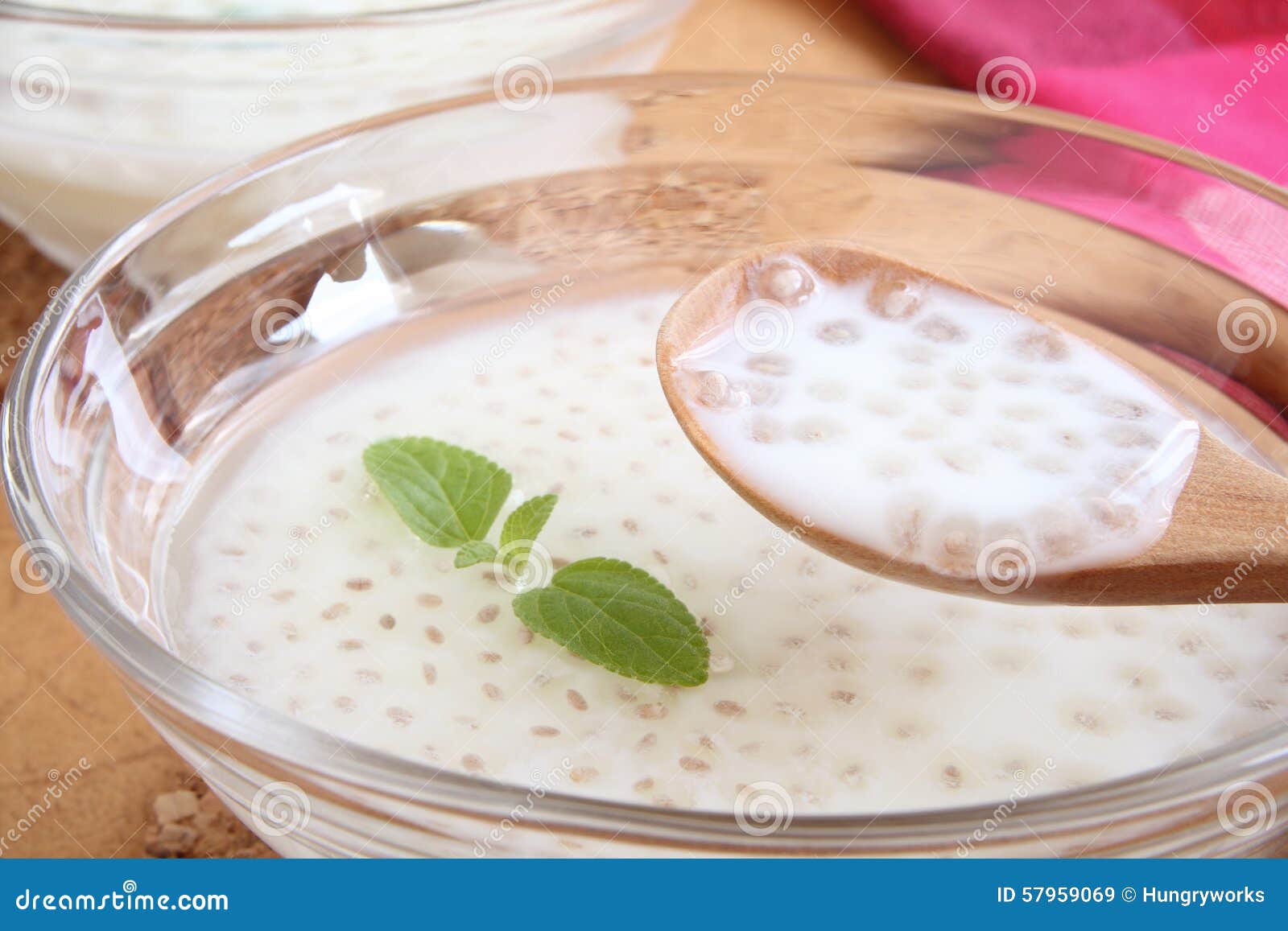 Chia seed with almond milk stock image. Image of healthy 57959069