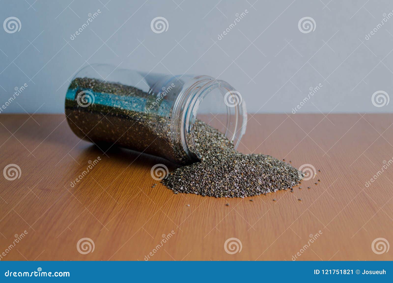 chia seeds in jar