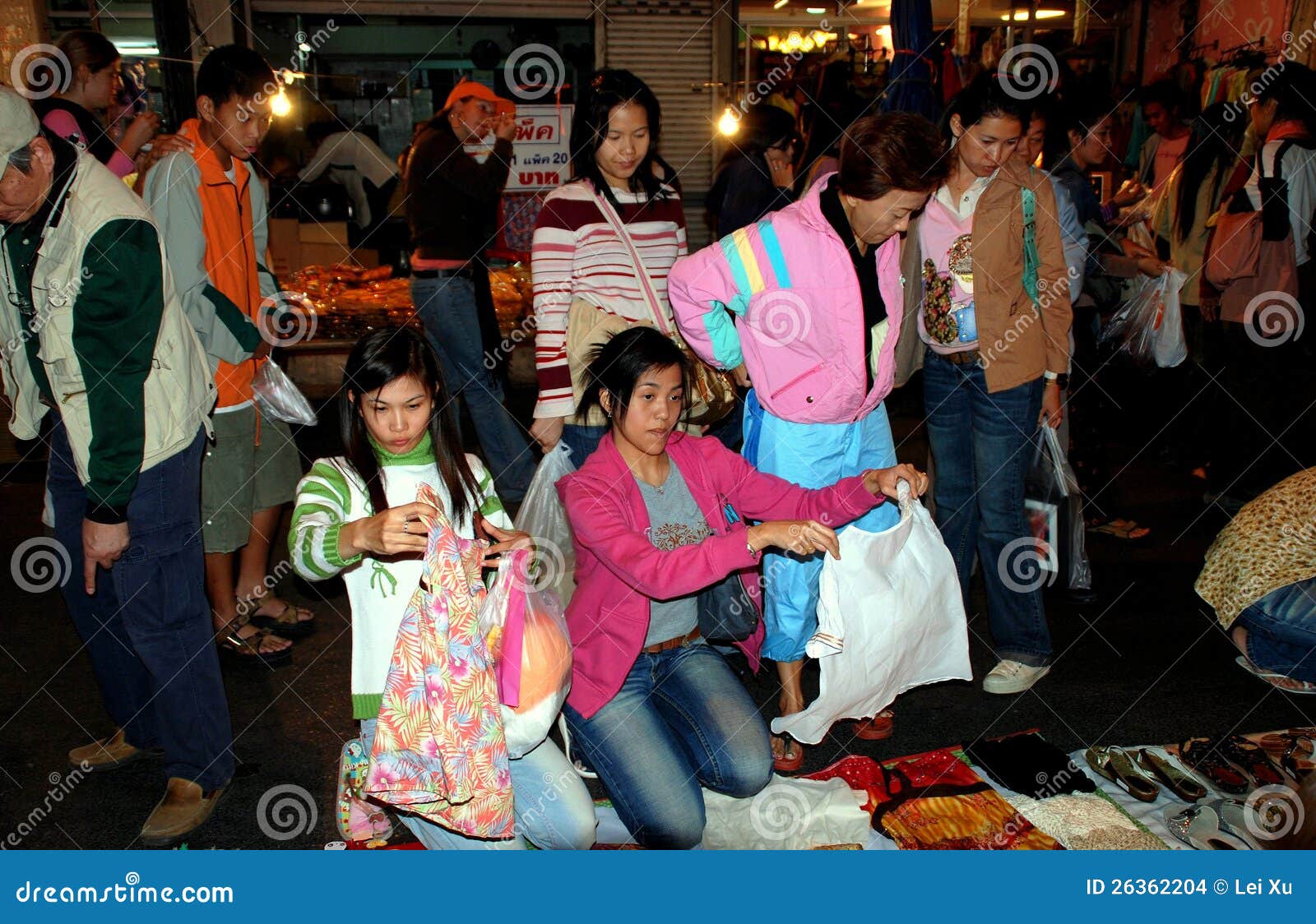 Chiang Mai, TH Women Shopping Editorial Stock Image Image of street