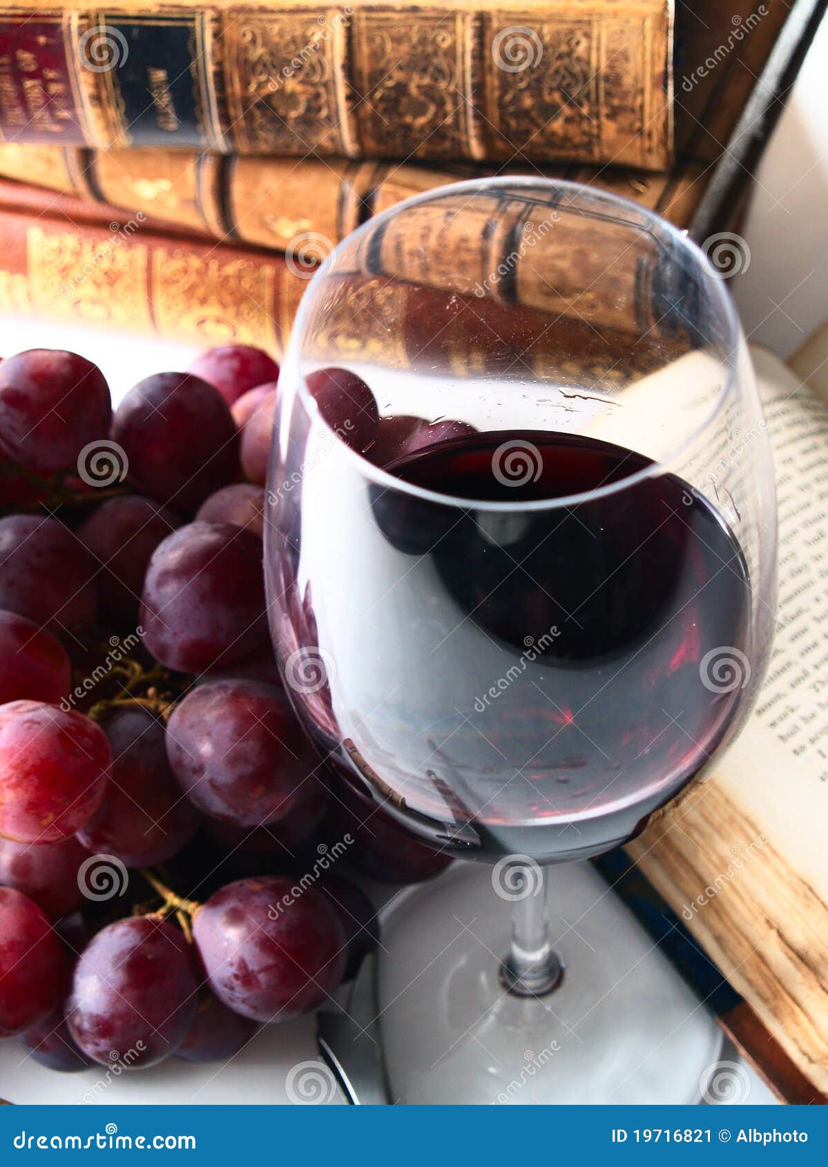 Chianti Reserve Red Wine, Glass, Grapes Stock Image Image of