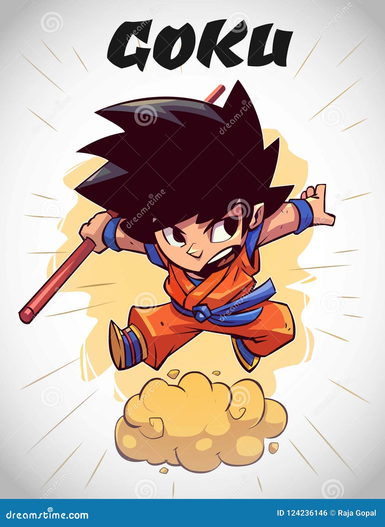 Chibbi Da BOLA Z Goku San Do DRAGÃO Foto Editorial - Ilustração de