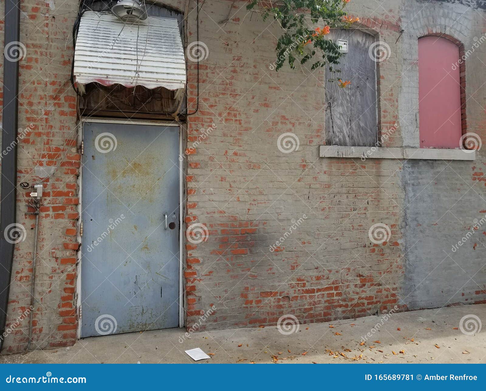 Chic Brick Wall Boutique Entrance Stock Image Image of wall, brick