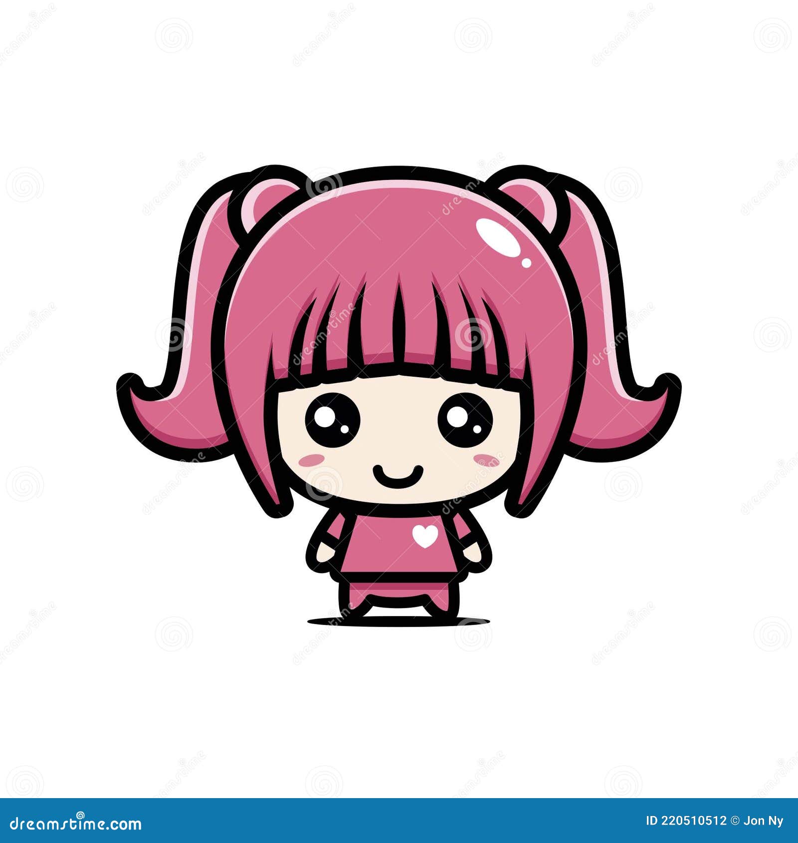 Muñecas personaje de dibujos animados de pelo rosa png  PNGEgg