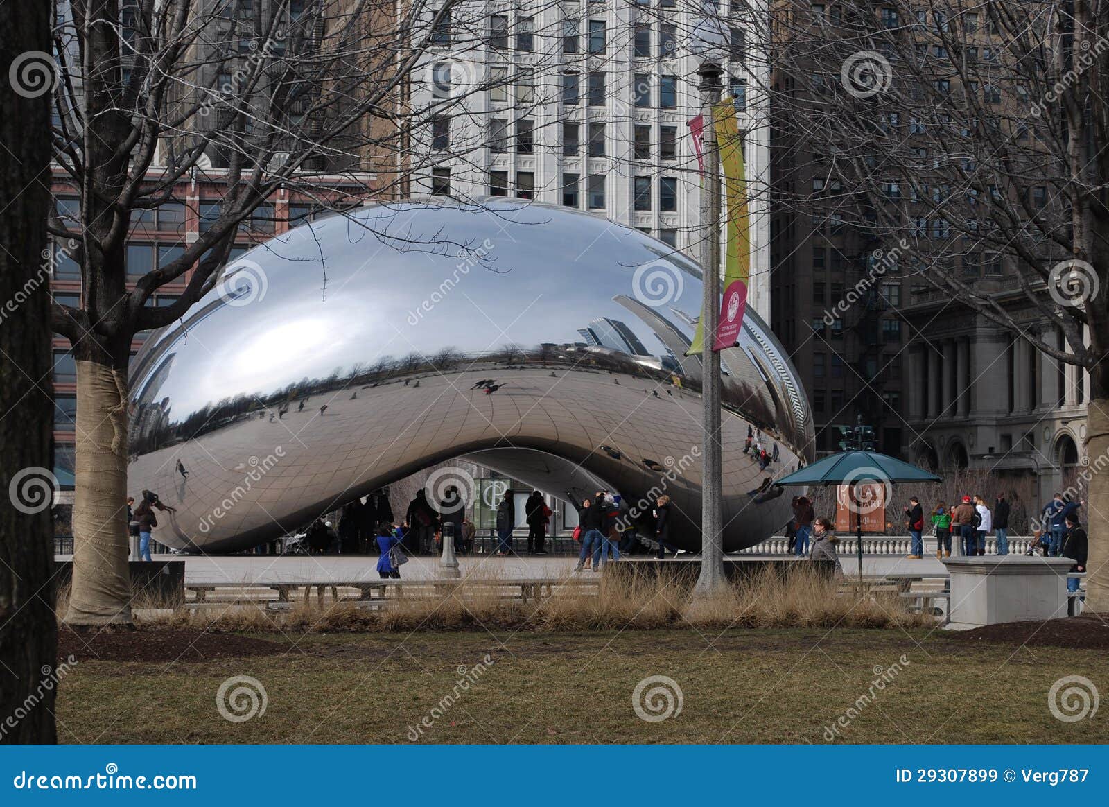 Chicago Bean editorial stock image. Image of trees, millenium 29307899