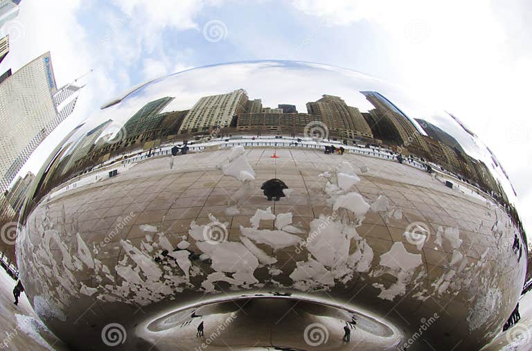 Chicago Bean Art Installation in Millennium Park I Editorial Image