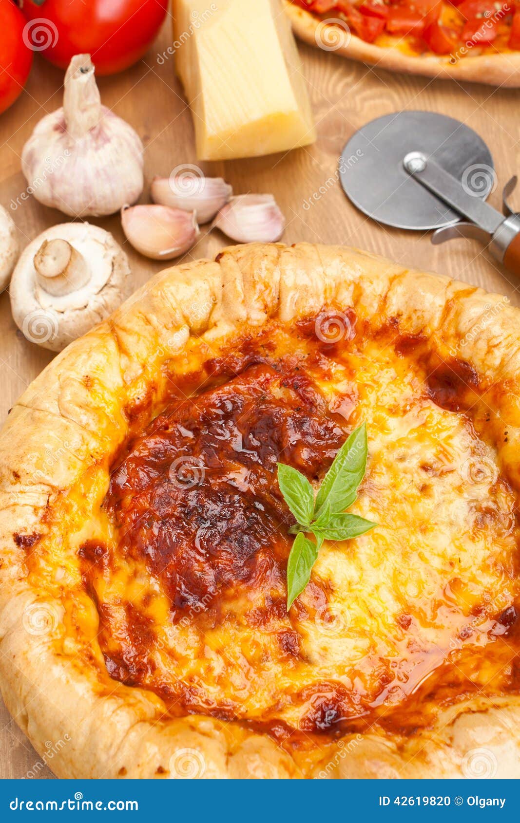 Chicago Deep Dish Stuffed Pizza Stock Photo Image of cooked, cuisine