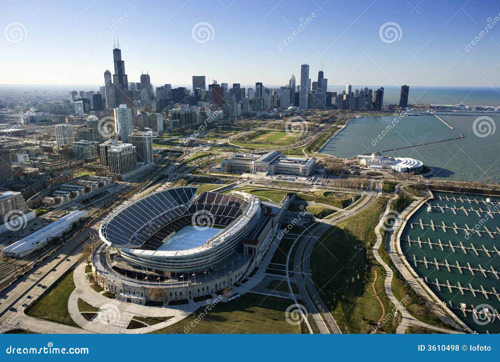 Chicago, Illinois. stock photo. Image of buildings, color 3610498