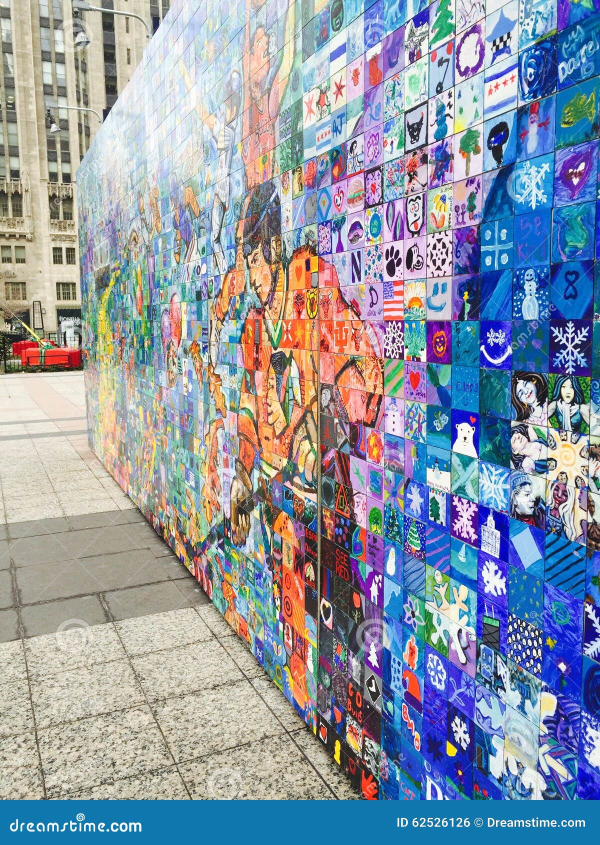 Chicago editorial photo. Image of illinois, mosaic, wall 62526126