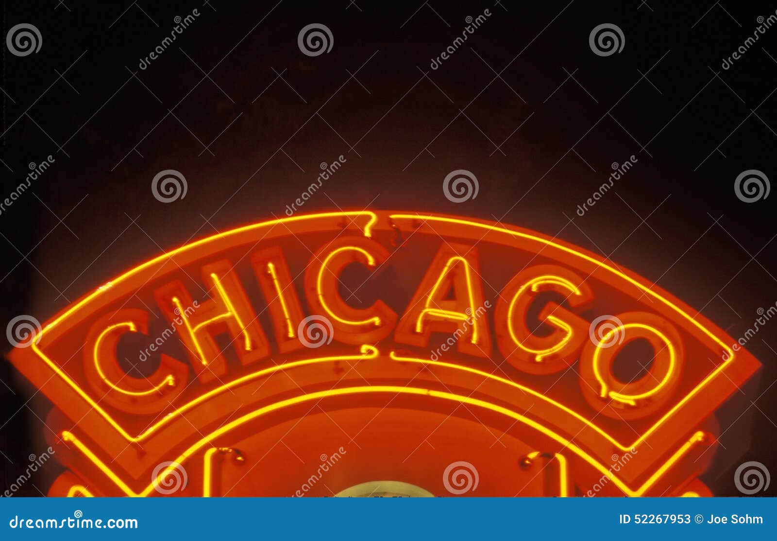 Chicago Neon Sign, Chicago, Illinois Stock Image Image of nightlife