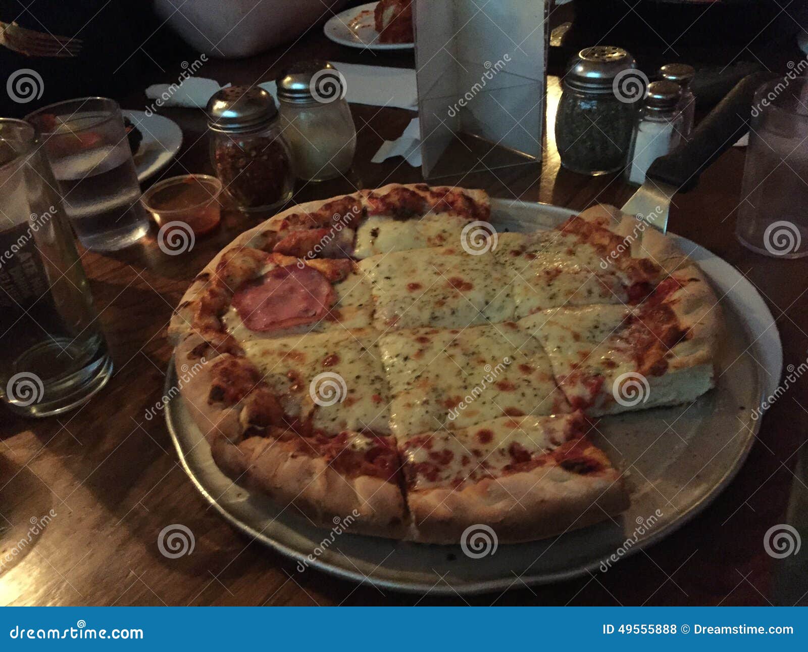 Chicago pizza stock photo. Image of dinner, chicago, pizza 49555888