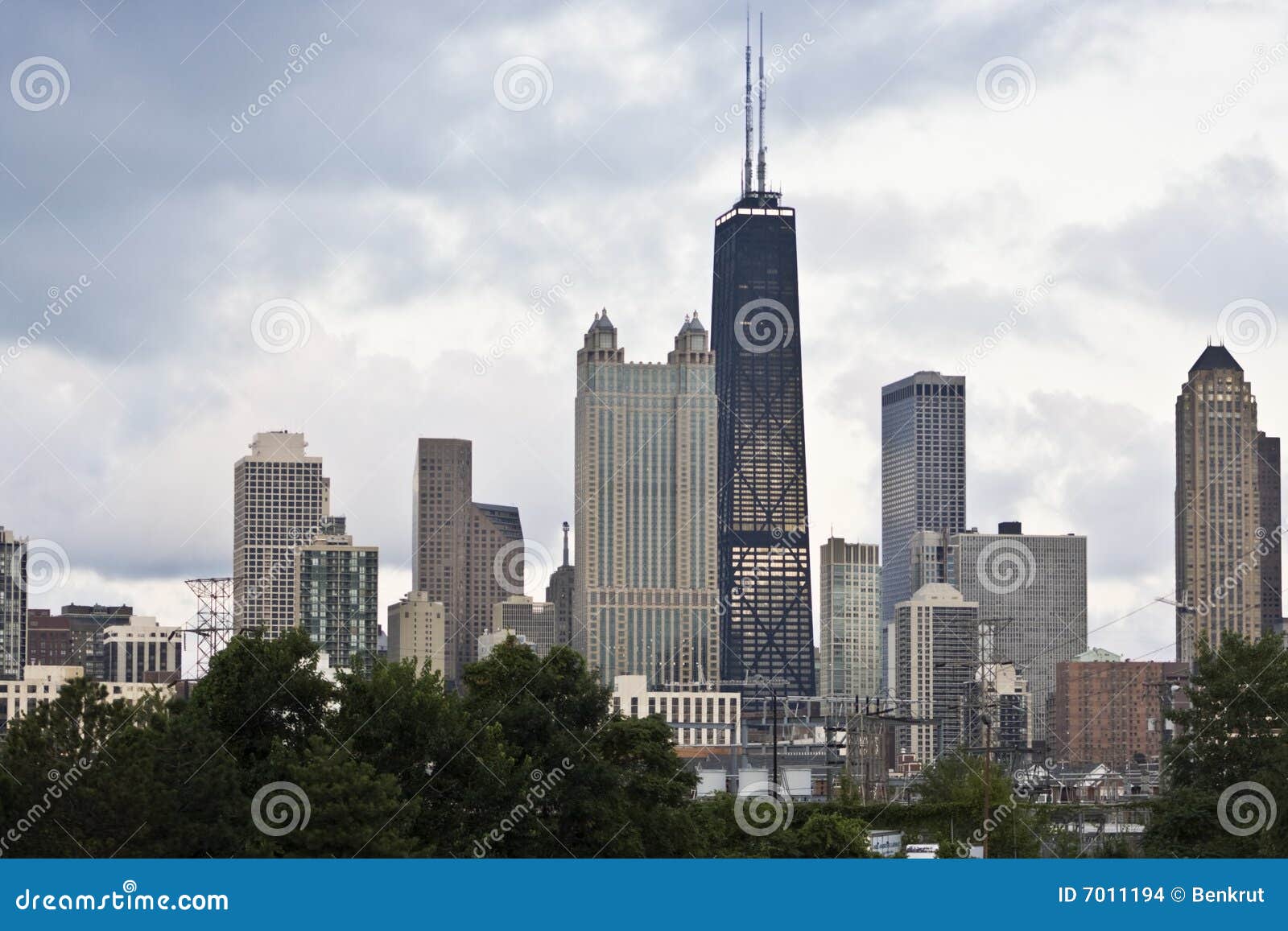 Chicago Seen from the West Side Stock Photo Image of lake, downtown