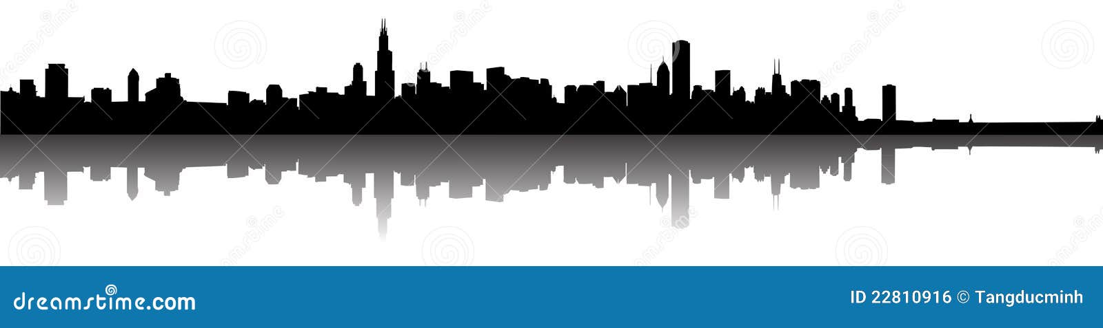 chicago skyline silhouette