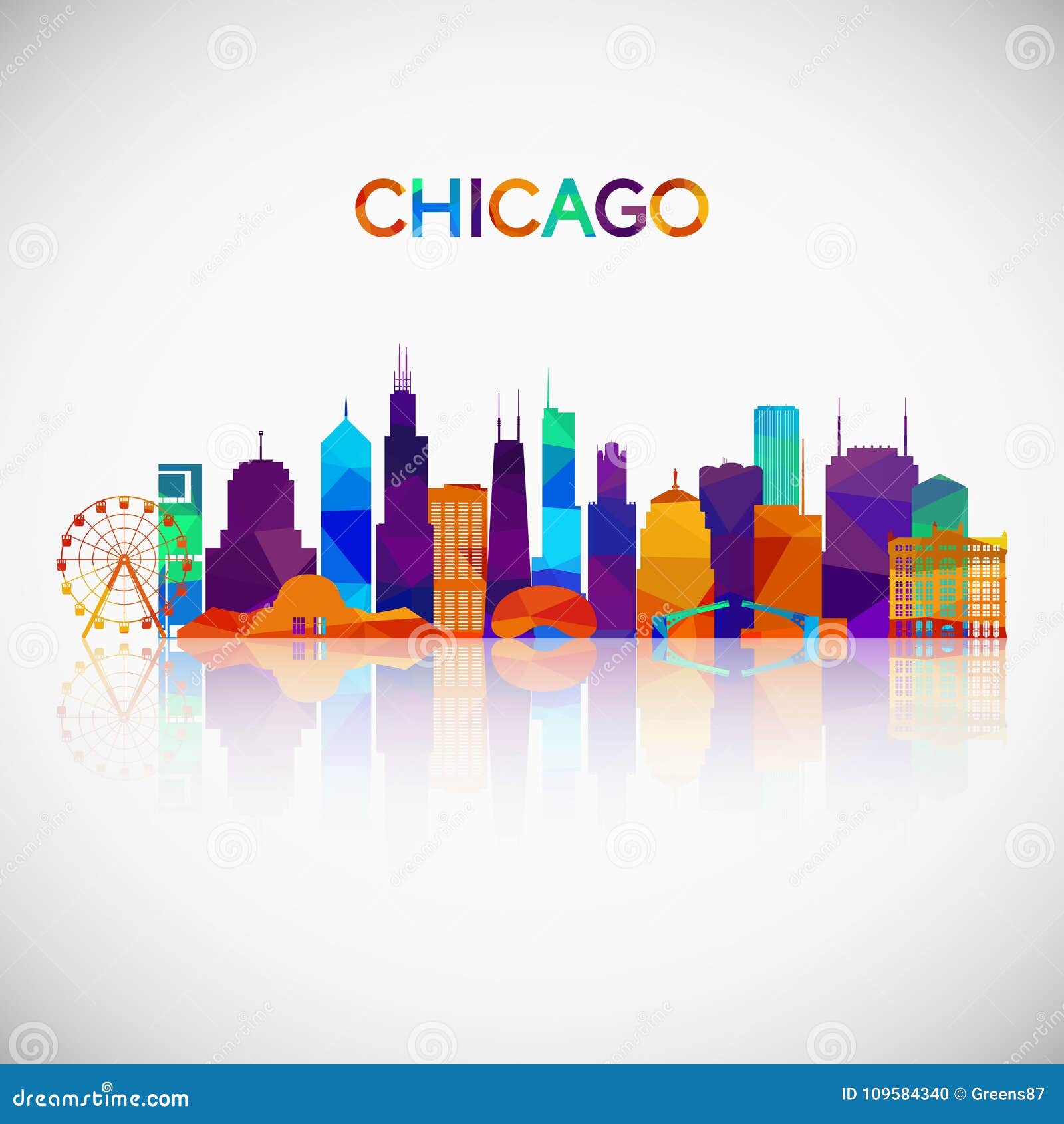 Chicago Skyline Silhouette Stock Illustrations – 1,151 Chicago Skyline  Silhouette Stock Illustrations, Vectors & Clipart - Dreamstime