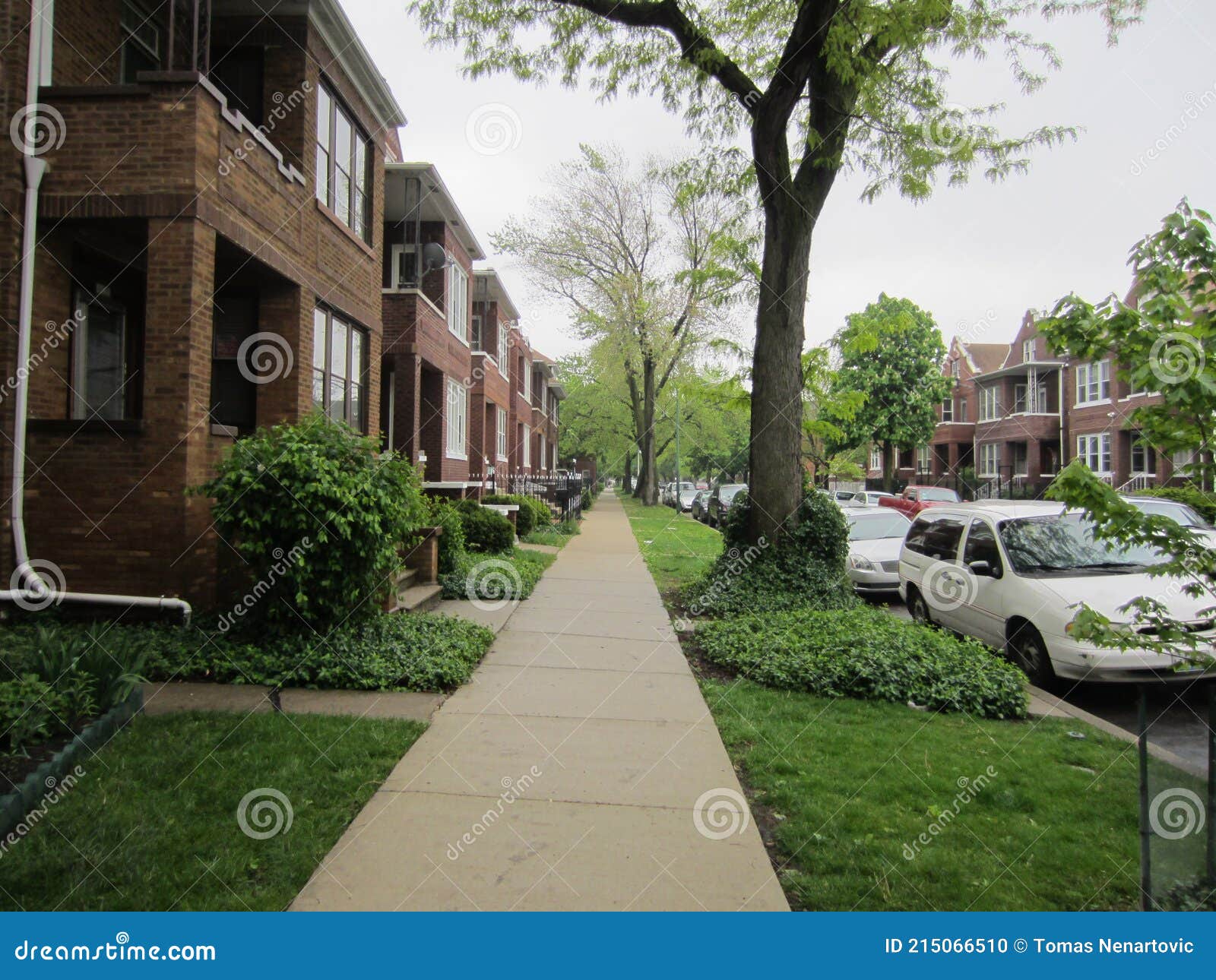 Chicago USA Private Homes District Spring 2012 Stock Photo Image of