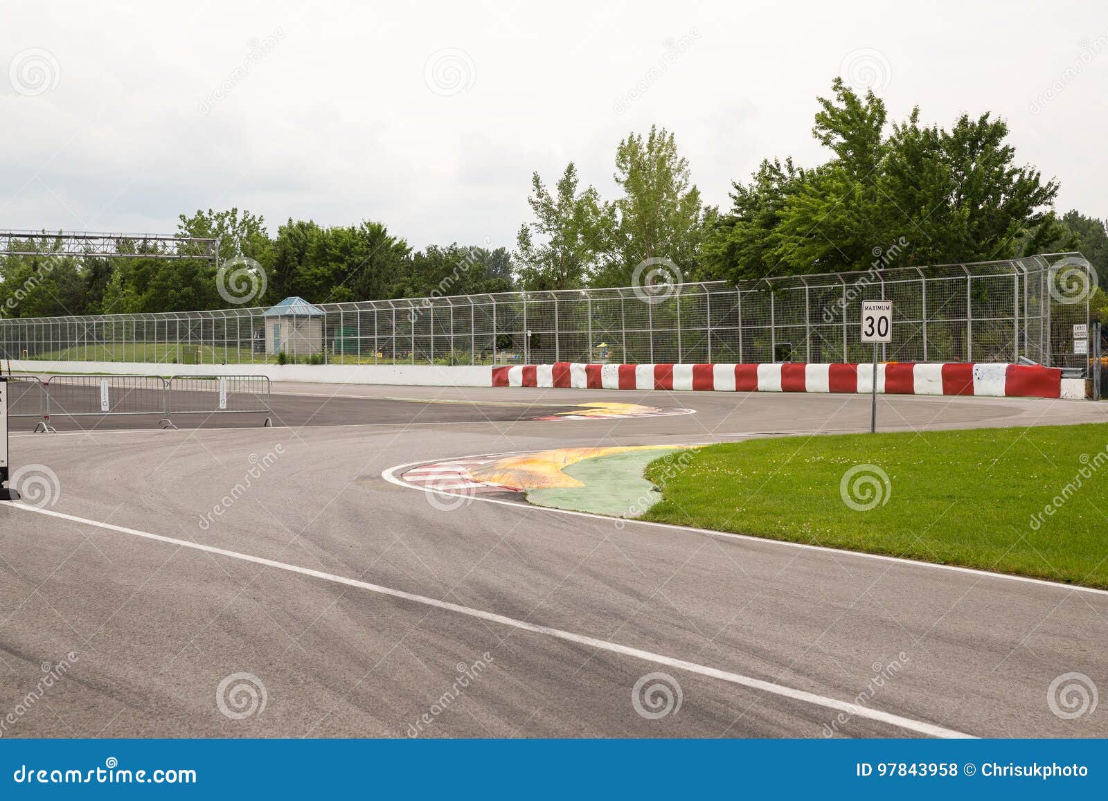 The Approaching Wall of Champions on Gilles Villeneuve Stock Photo - Image of race, jean: