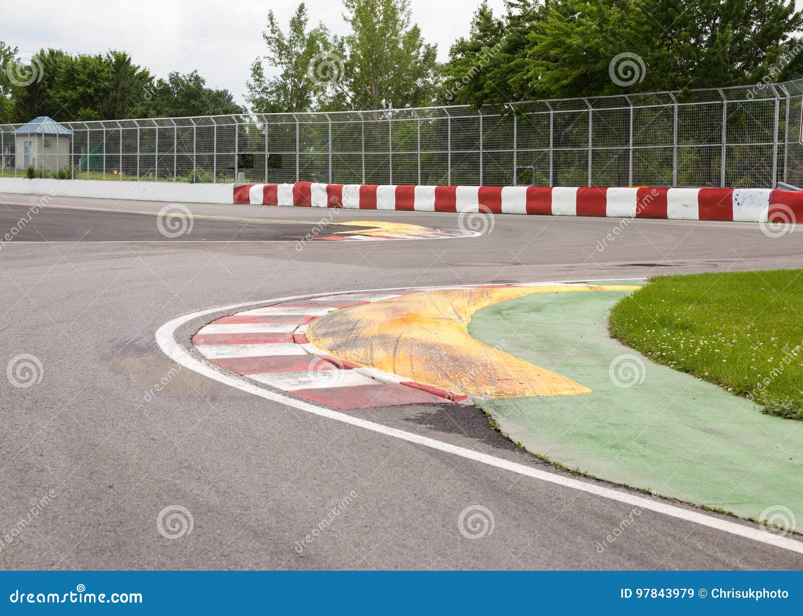 Approaching Wall of Champions on Circuit Gilles Villeneuve Stock Image - of parc, 97843979