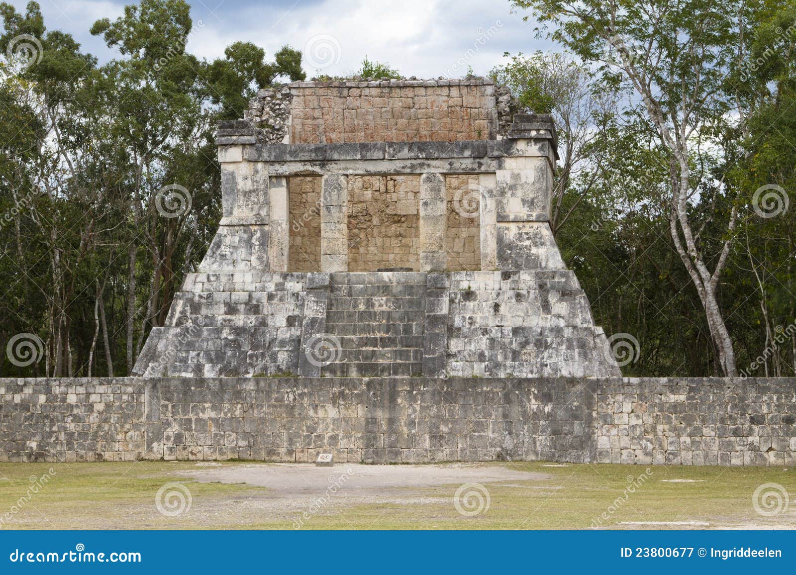 Chichen Itza, Part of the Great Ball Court Stock Image Image of ball, ancient 23800677