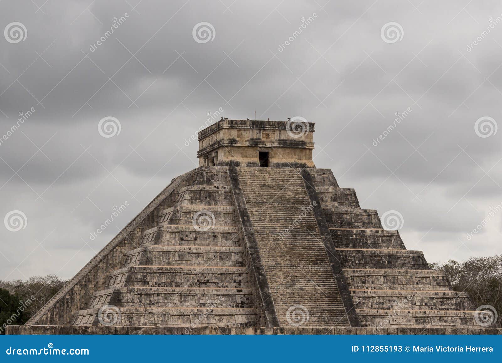 Chichen Itza Pyramid is a Mayan Calendar Stock Image Image of ruin