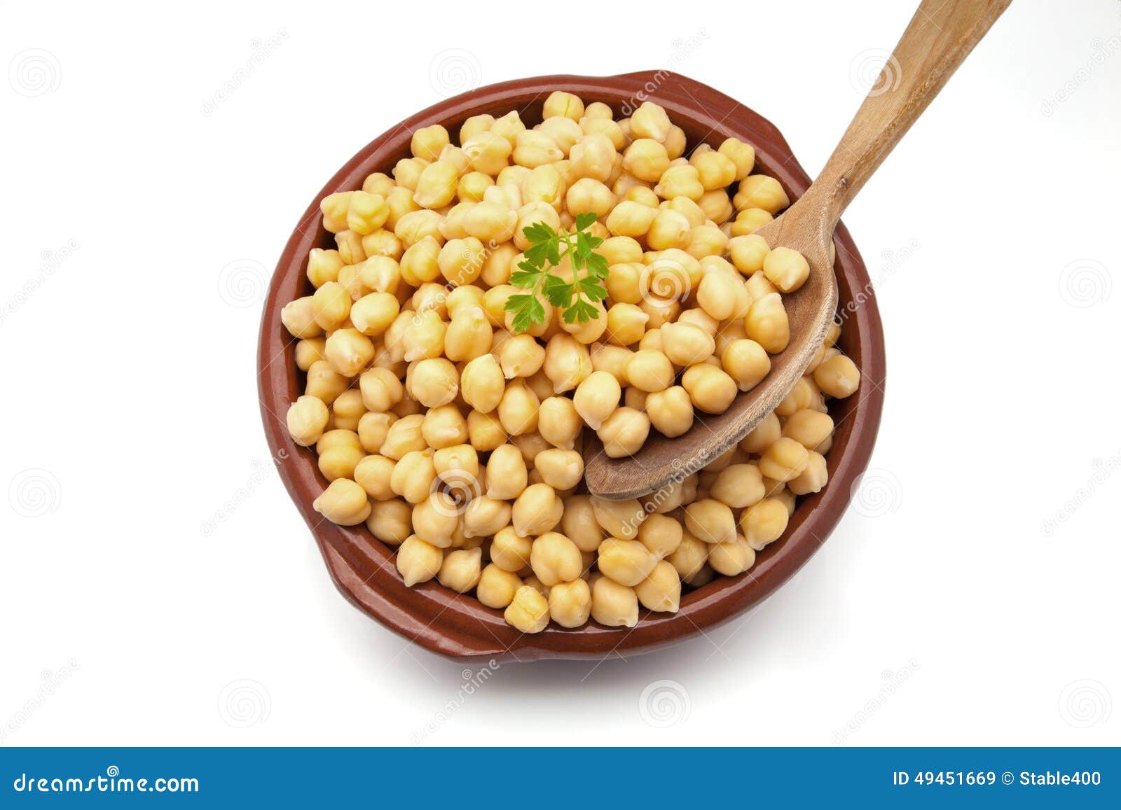 Chickpeas cooked stock image. Image of spoon, sauce 49451669