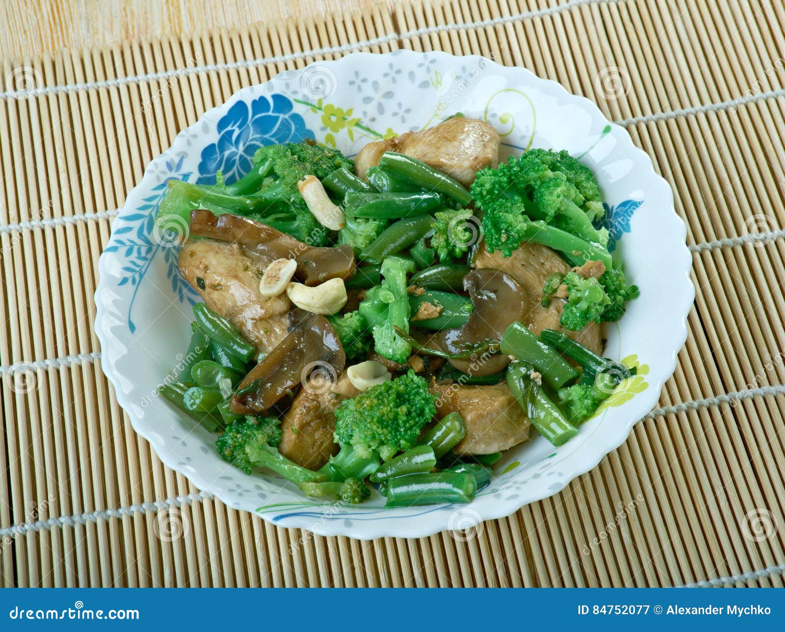 Chicken almond ding stock image. Image of dish, food 84752077